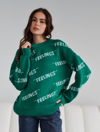 Bluză de damă Staff feelings green oversize