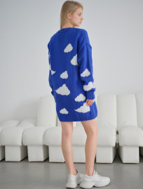 Rochie pulover tricotat de damă Staff cloud oversize