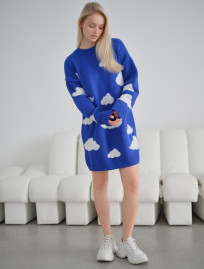 Rochie pulover tricotat de damă Staff cloud oversize