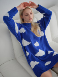 Rochie pulover tricotat de damă Staff cloud oversize