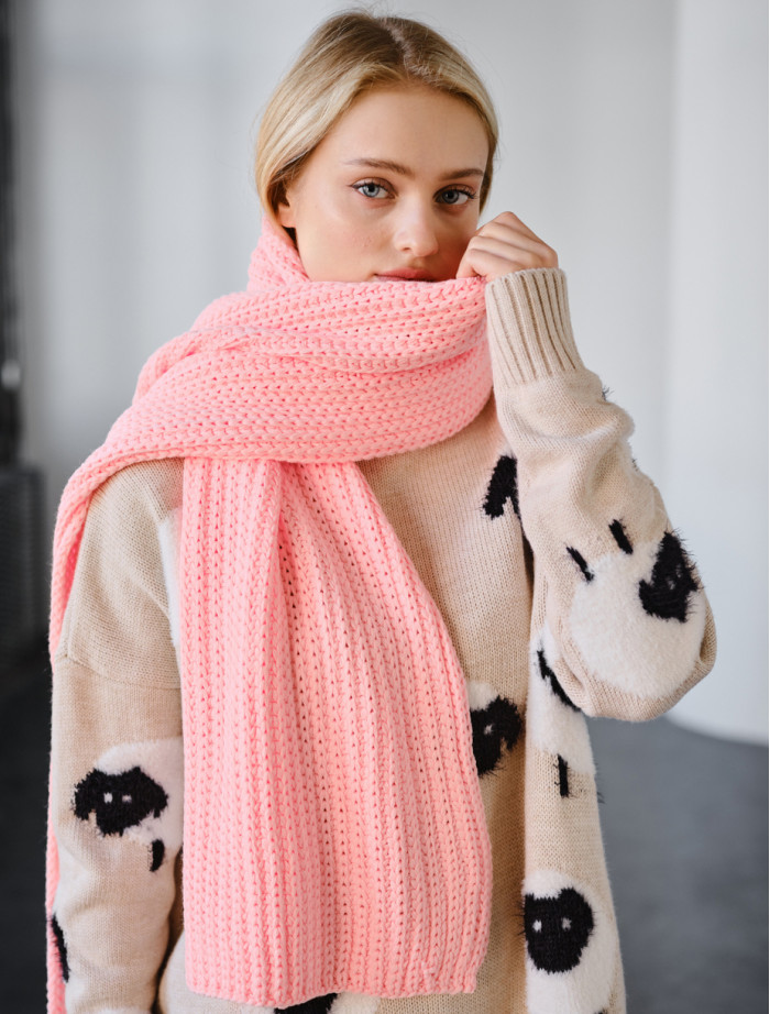 Fular de damă Staff so peach