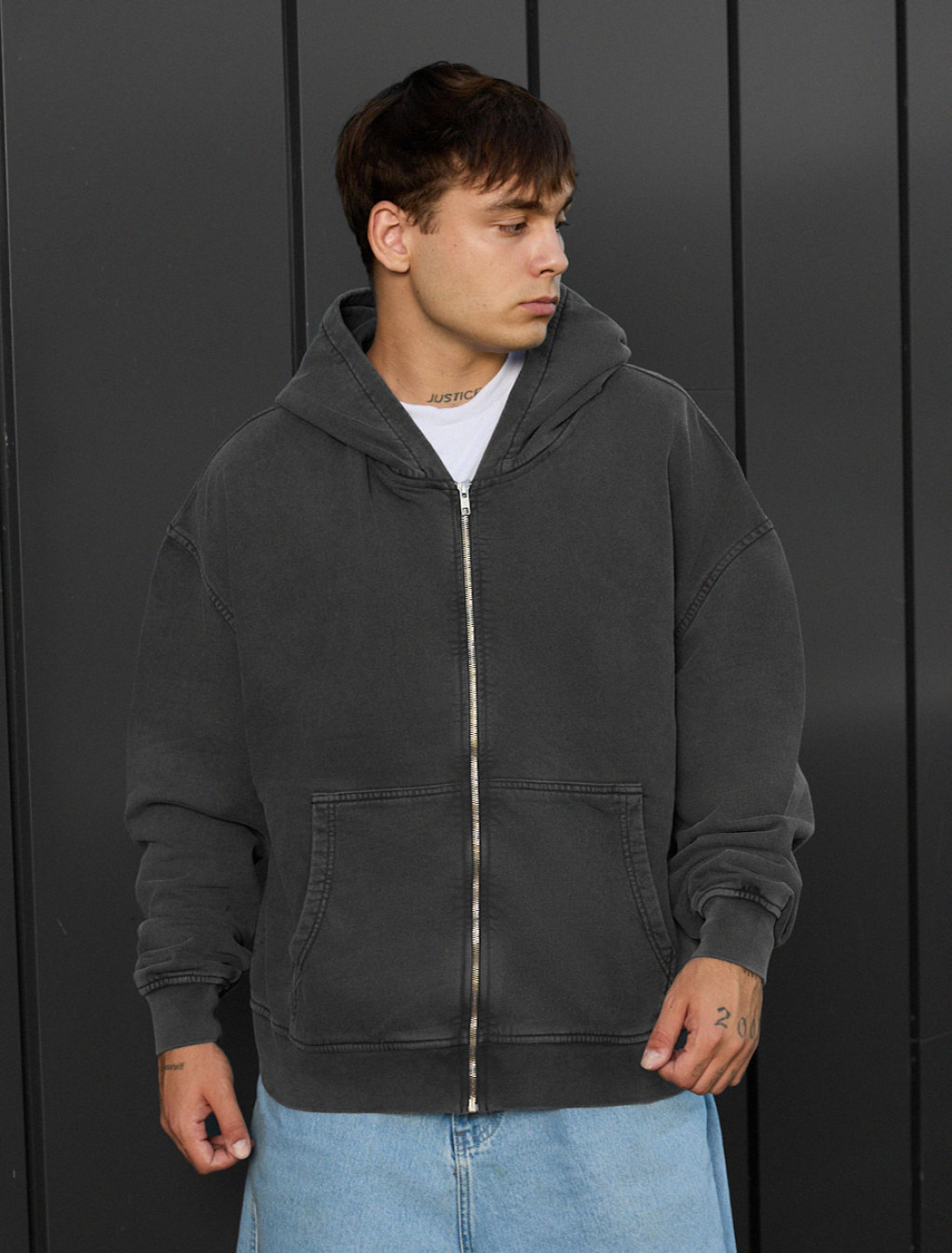 Hanorac Staff va dark gray2 oversize