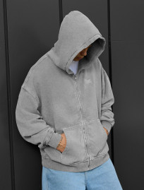 Hanorac Staff va light gray logo oversize