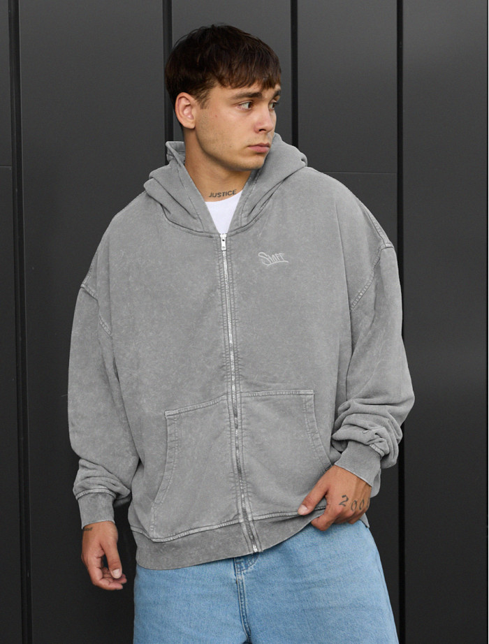 Hanorac Staff va light gray logo oversize