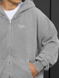 Hanorac Staff va light gray logo oversize