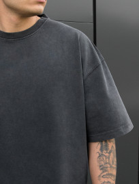Tricou Staff va2 dark gray oversize