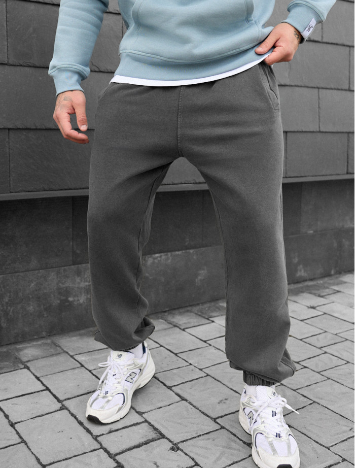 Pantaloni de jogging Staff dio gray oversize
