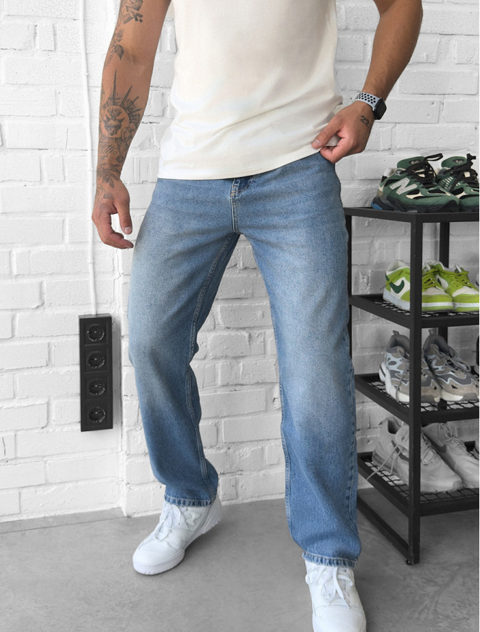 Blugi Staff 5 blue baggy