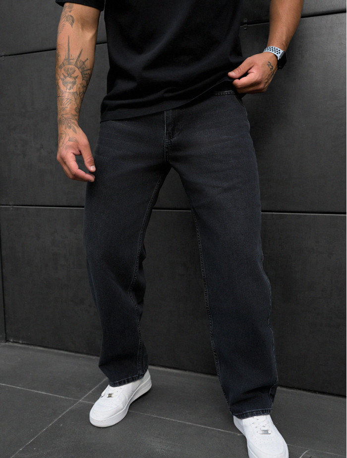 Blugi Staff 5 black baggy