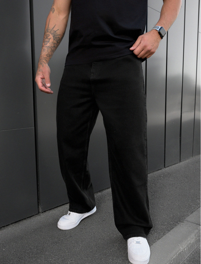 Blugi Staff 7 black baggy