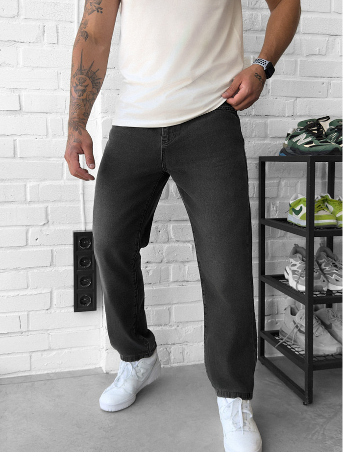 Blugi Staff 3 loose fit gray