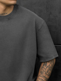 Tricou Staff va2 dark gray oversize
