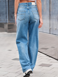 Blugi de damă Staff wide-leg blue