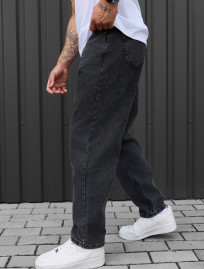 Blugi Staff 923 dark gray regular mom