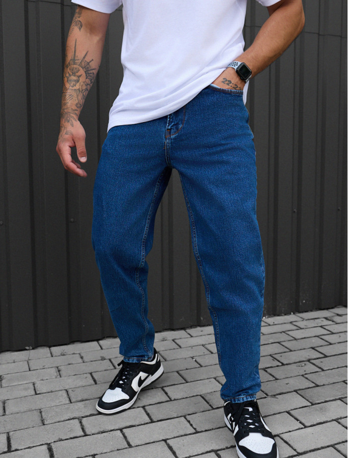 Blugi Staff 13 navy baggy