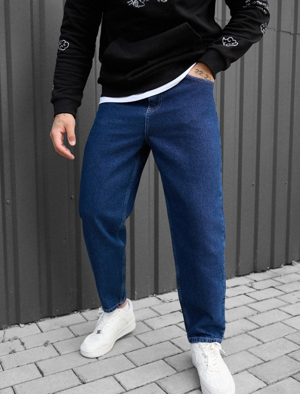Blugi Staff 1 navy baggy