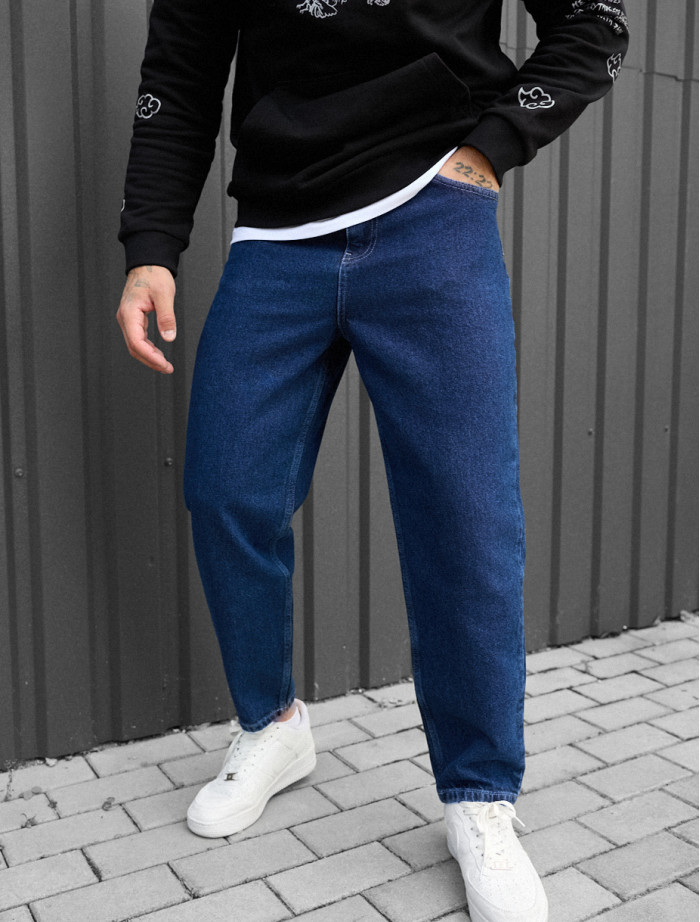 Blugi Staff 1 navy baggy