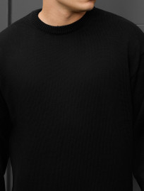 Pulover tricotat Staff 102 black