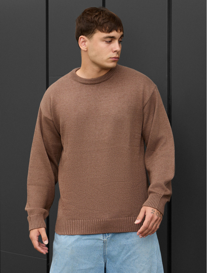 Pulover tricotat Staff 102 brown