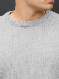 Pulover tricotat Staff 102 light gray
