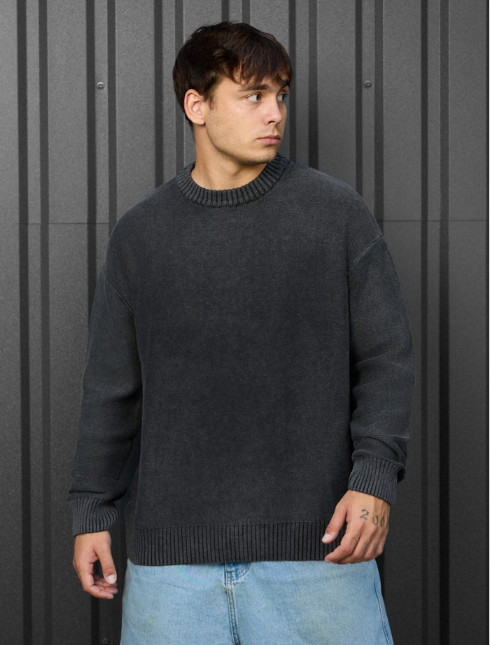 Pulover tricotat Staff 104 graphite