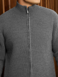 Pulover tricotat Staff 99 gray oversize