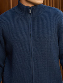 Pulover tricotat Staff 99 navy oversize