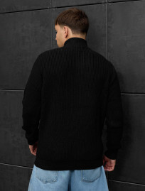 Pulover tricotat Staff 91 black oversize