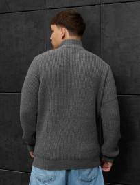 Pulover tricotat Staff 91 gray oversize