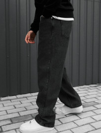 Blugi Staff 040 dark gray baggy