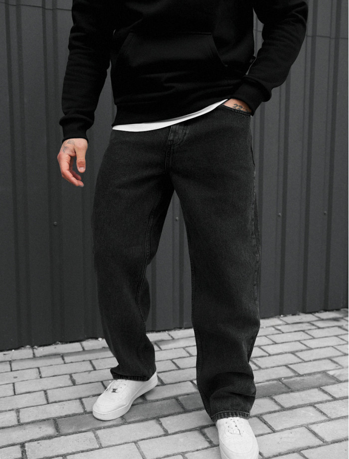 Blugi Staff 040 dark gray baggy