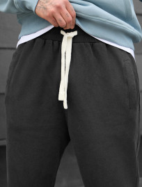 Pantaloni de jogging Staff dio gray2 oversize