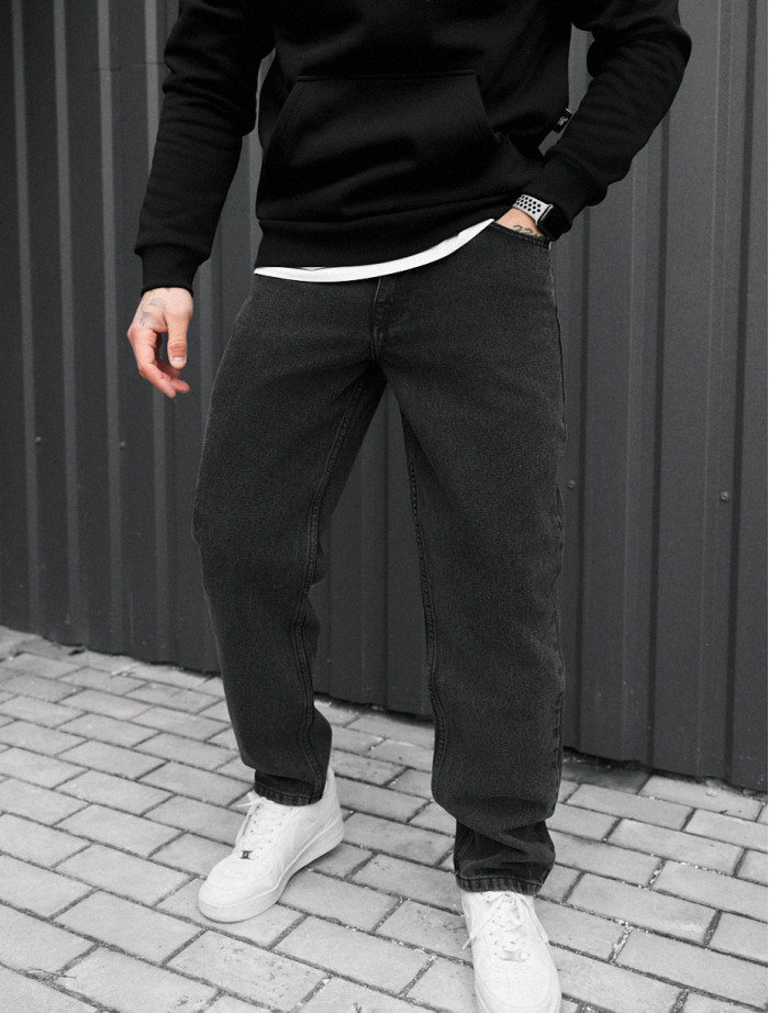 Blugi Staff 048 dark gray regular