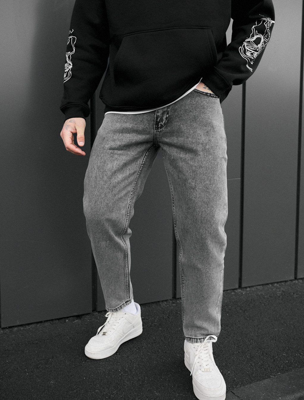 Blugi Staff 05 gray baggy fit