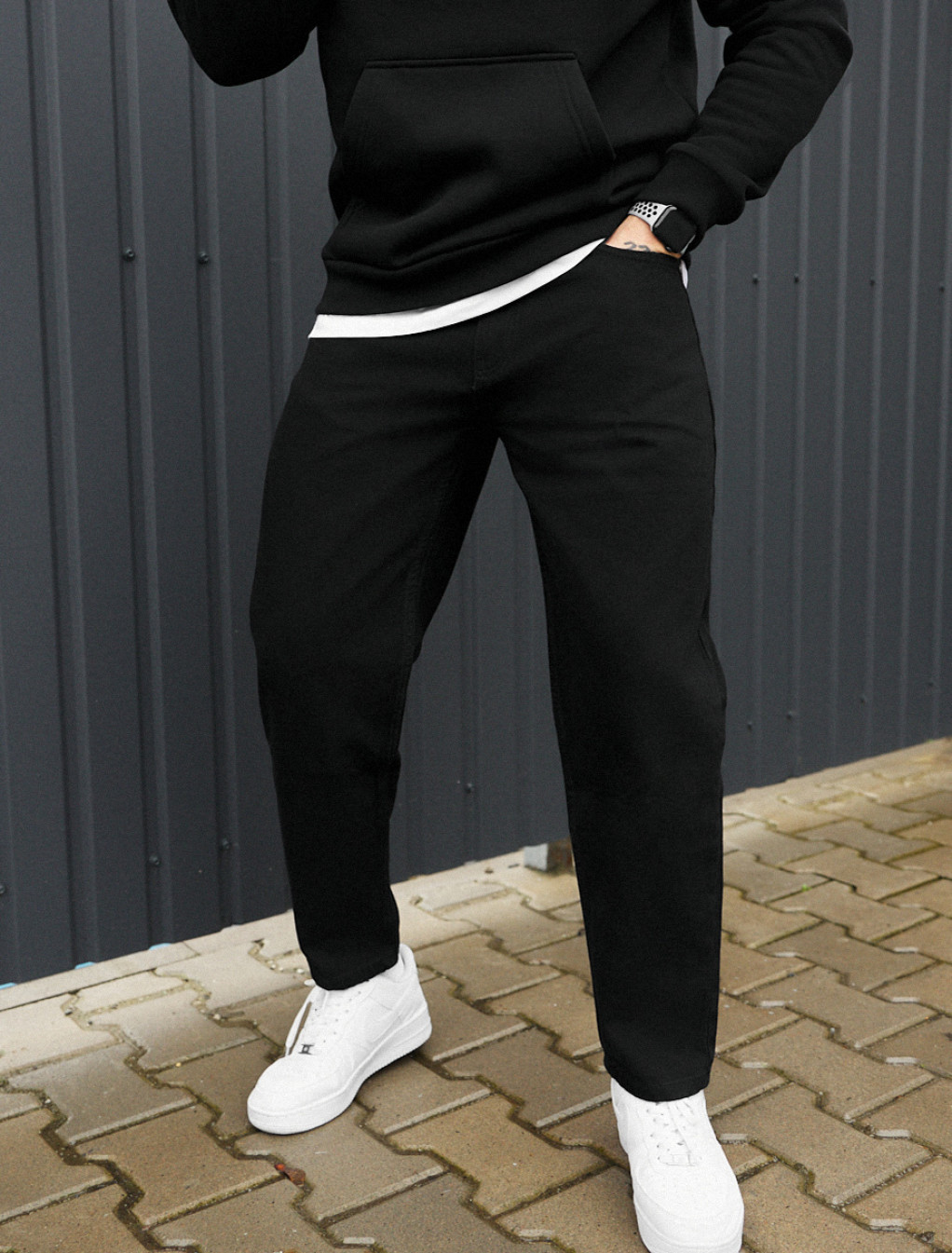 Blugi Staff 05 black baggy fit