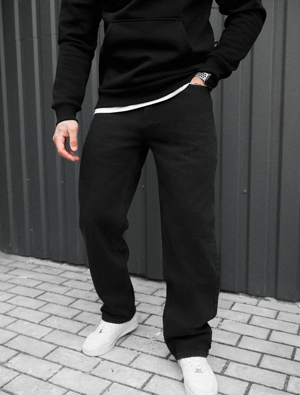 Blugi Staff 027 black baggy