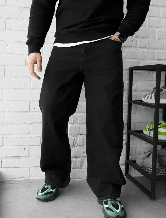 Blugi Staff 01 black baggy