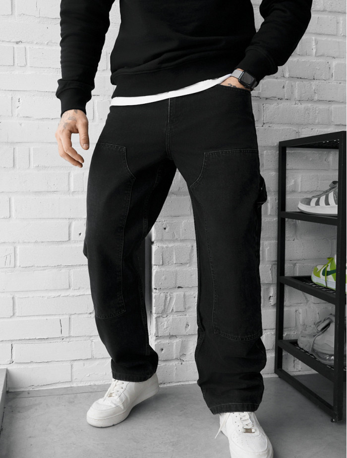 Blugi Staff 02 black baggy