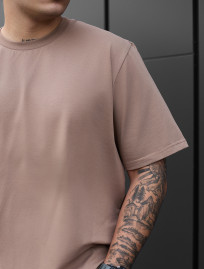 Tricou Staff brown turquoise oversize