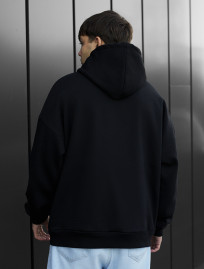 Hanorac Staff black basic oversize fleece