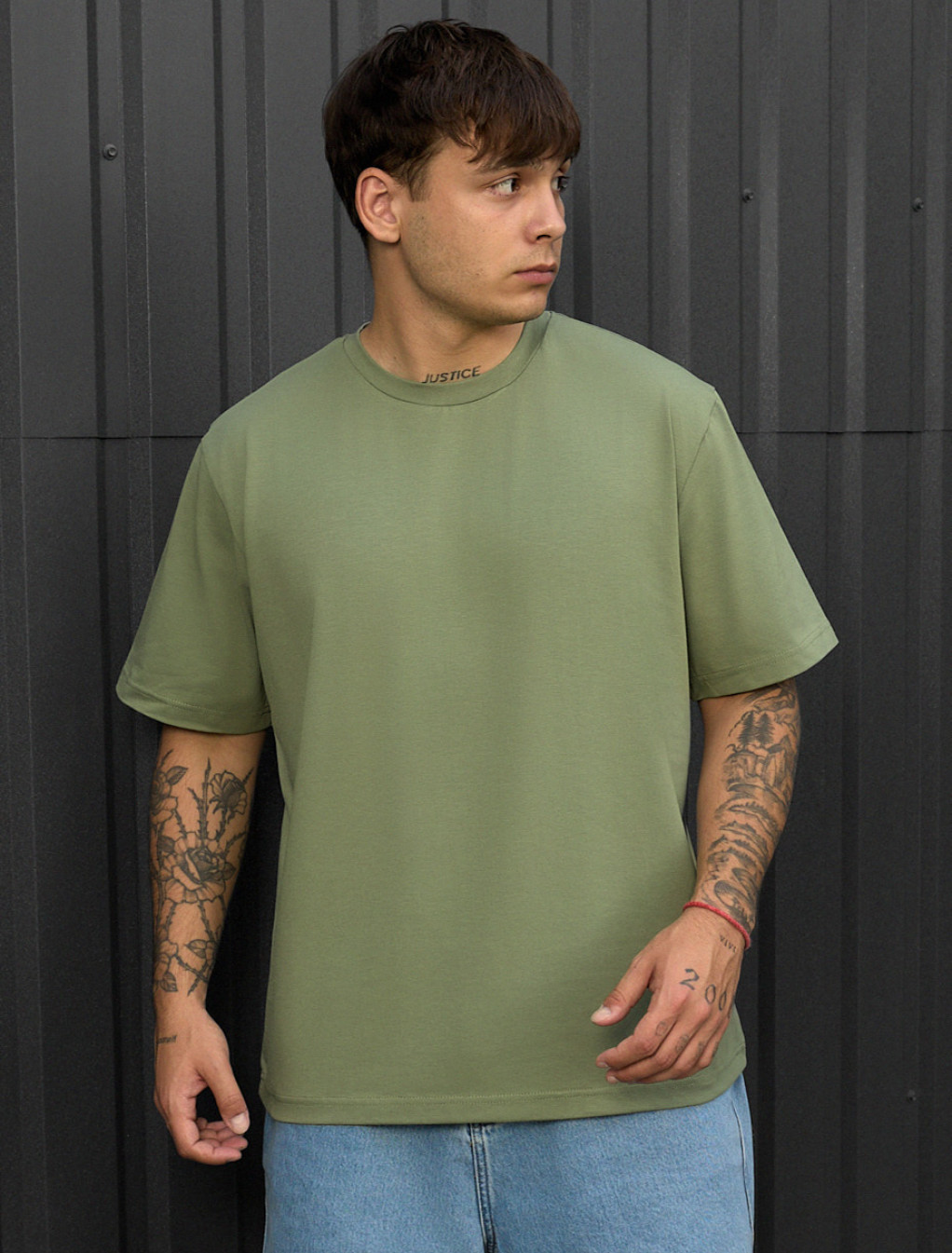 Tricou Staff green oversize