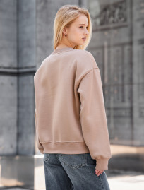 Bluză de trening de damă Staff lay beige oversize fleece