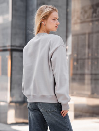 Bluză de trening de damă Staff lay light gray oversize fleece