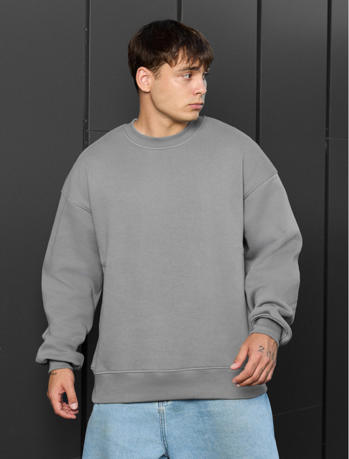 Bluză de trening Staff gray oversize fleece