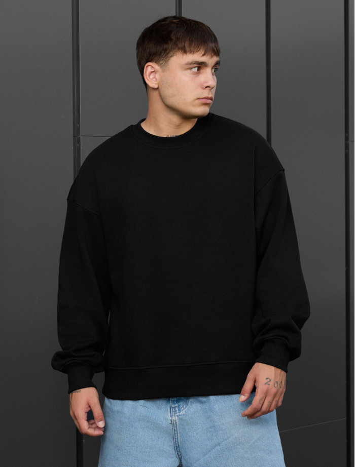 Bluză de trening Staff black oversize fleece
