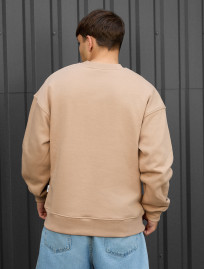 Bluză de trening Staff beige oversize fleece