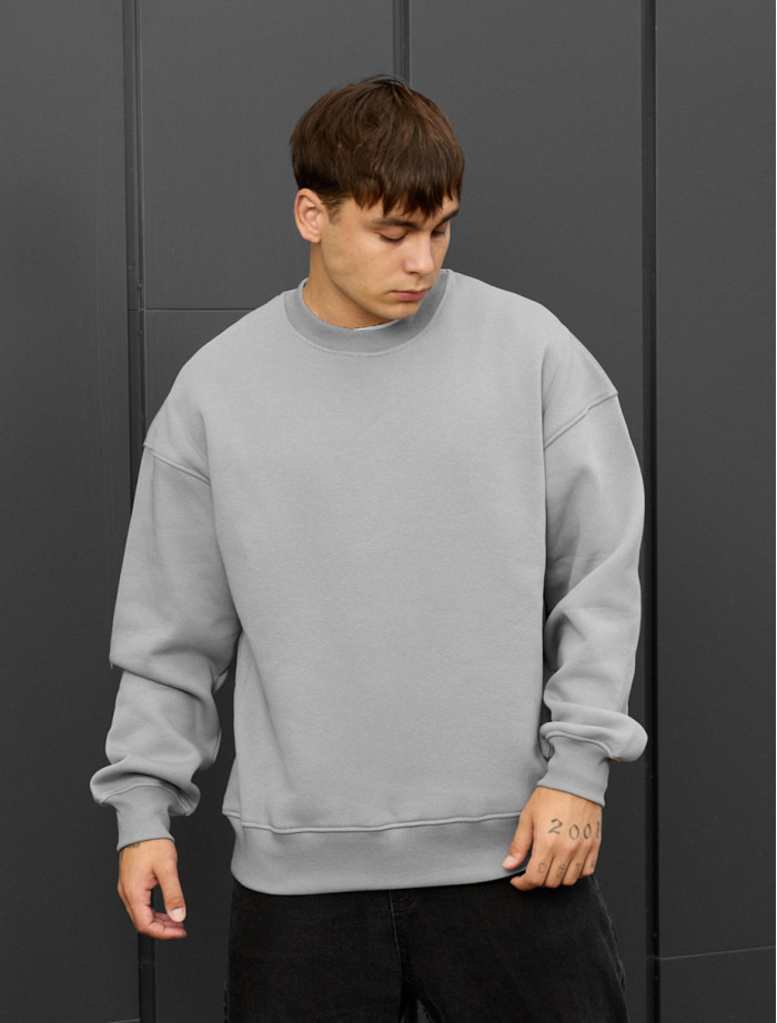 Bluză de trening Staff gray oversize fleece