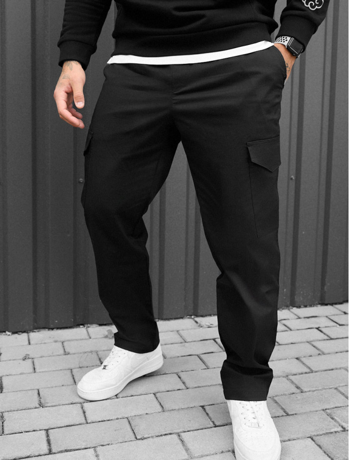 Pantaloni Staff cargo kas black