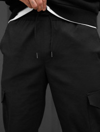 Pantaloni Staff cargo kas black