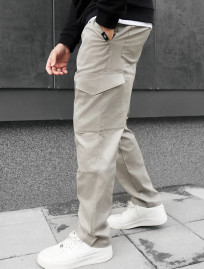 Pantaloni Staff cargo kas light gray